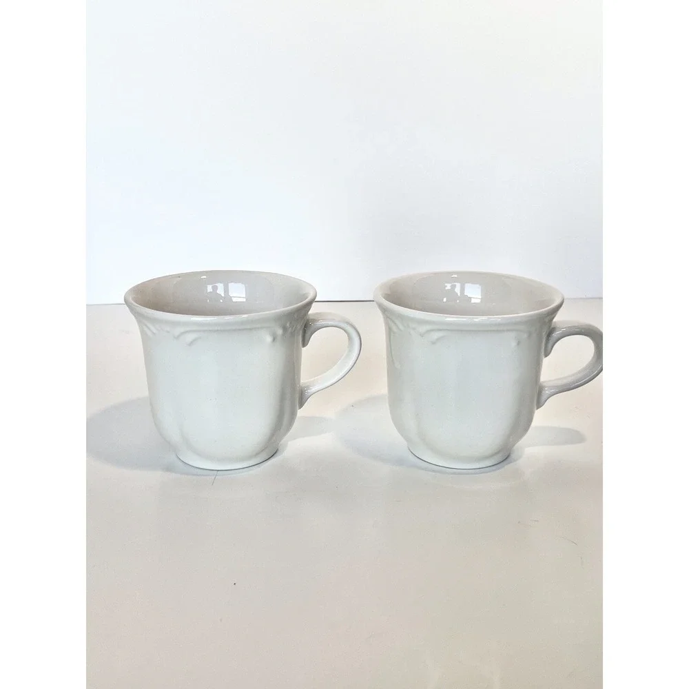 Pfaltzgraff Filigree Pattern Tea Coffee Cups Set of 2